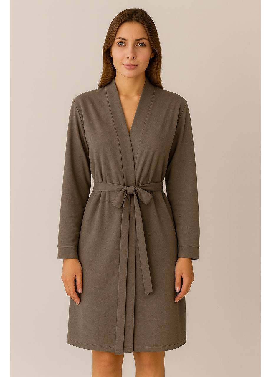 Теплый женский халат с карманами Exclusive (363820504)