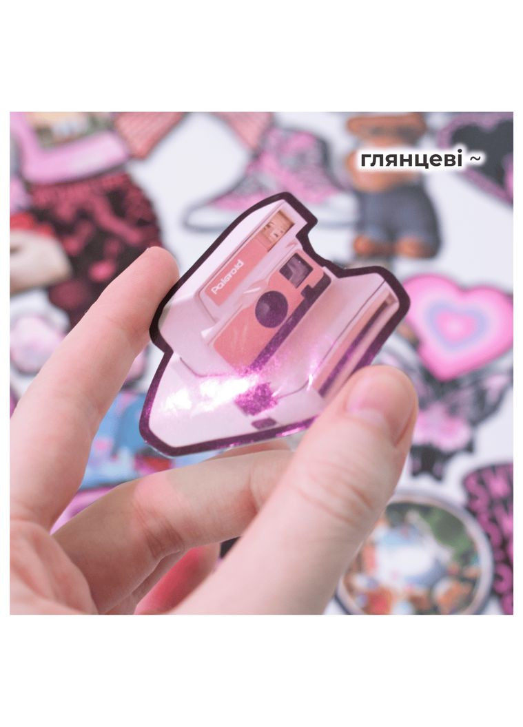 Набор глянцевых стикеров 10 штук комплект наклеек y2k кавай неоновая эстетика рандом стикерпак на ноутбук телефон блокнот панк No Brand (316323071)