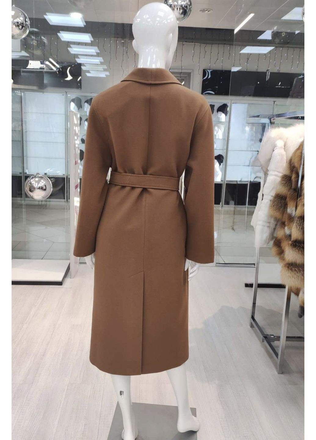 Коричневое демисезонное Пальто демисезонное C97 CHICLY