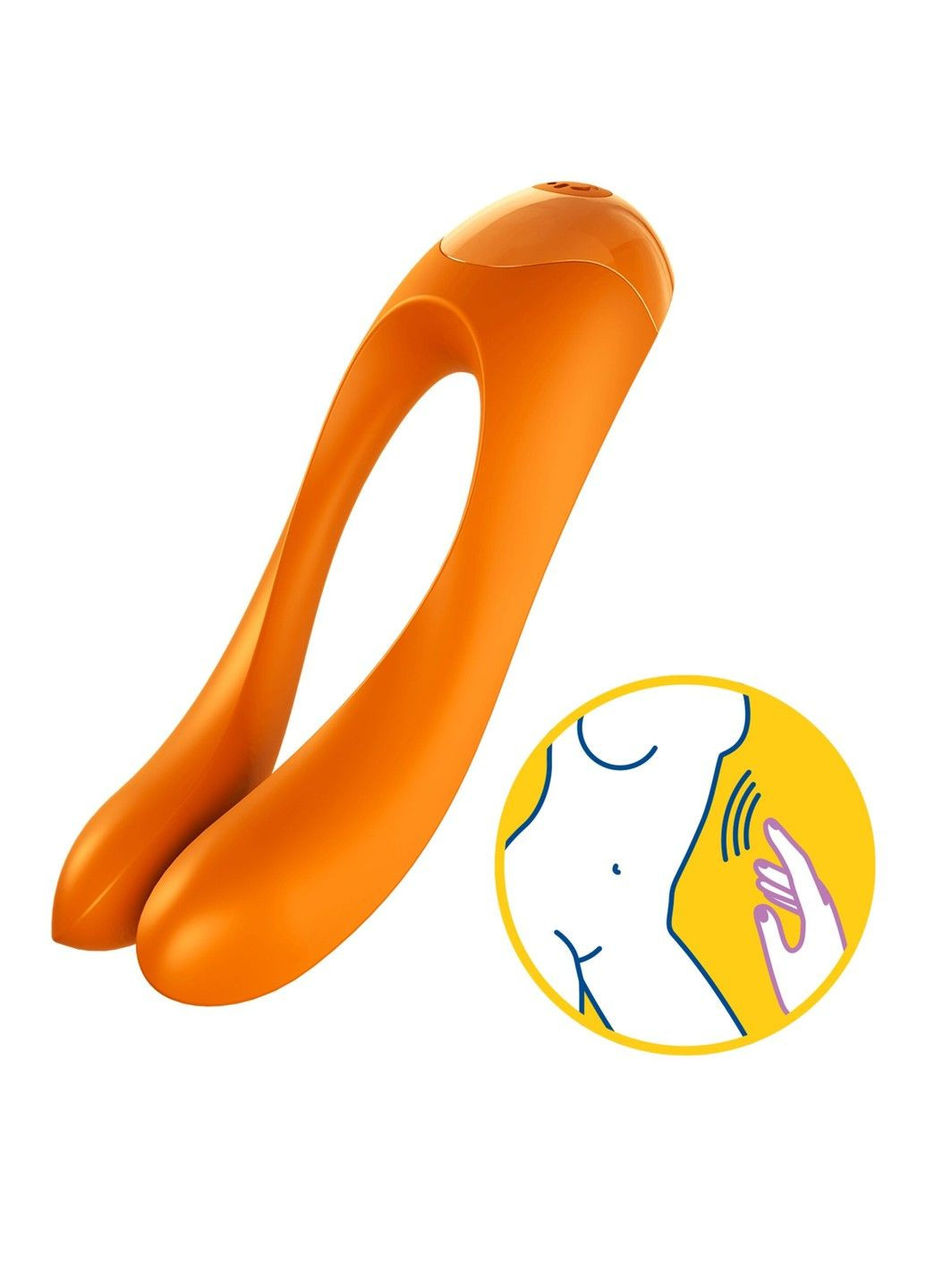 Вібратор на палець Candy Cane Orange Satisfyer (333332610)