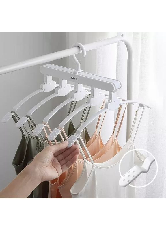 Вешалка - трансформер 5в1 MAC-26 противоскользящая для горизонтального и вертикального хранения одежды Ecoco (365812357)