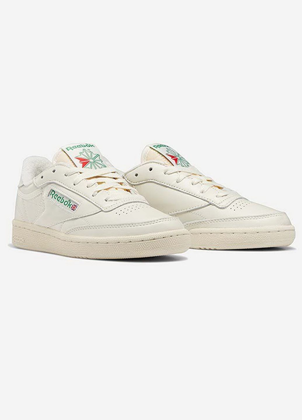 Молочные кросовки женские из натуральной кожи Reebok BS8242