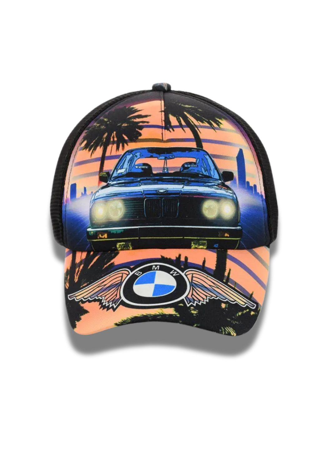 Летняя кепка с сеткой БМВ / BMW No Brand Кепка із сіткою та принтом (334673759)