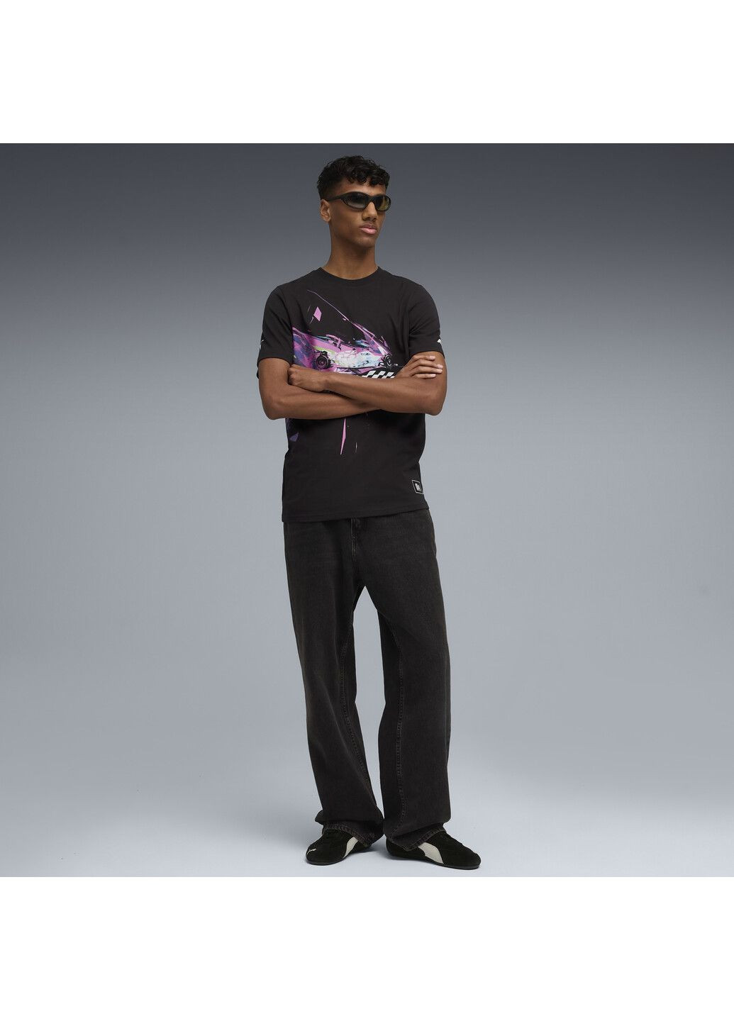 Черная футболка f1® las vegas tee unisex Puma