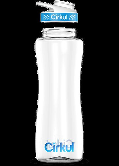 Пляшка для води з кришкою пластикова 950 мл Блакитна Cirkul (321113020)