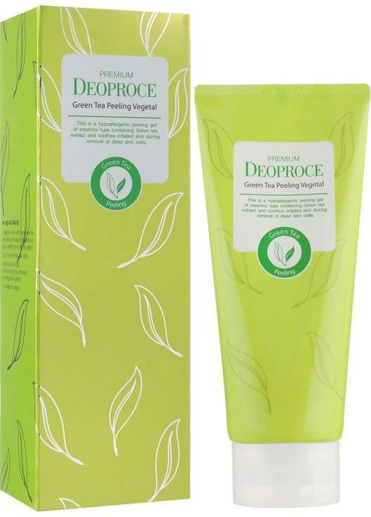 Зволожувальний пілінг для обличчя на основі зеленого чаю Premium Green Tea Peeling Vegetal 170g (677307-9023) Deoproce (368665512)