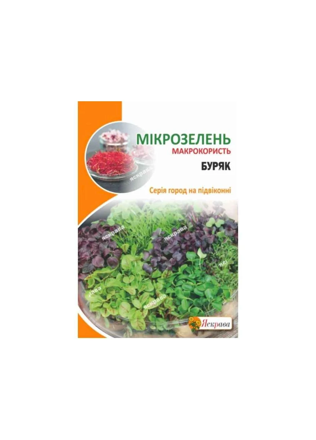 Свёкла столовая Семена микрозелени свёклы макси (10 пачек) 10г Яскрава (400297375)