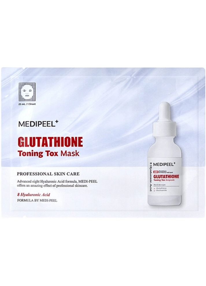 Отбеливающая тонизирующая маска для лица Medi Peel Glutathione Toning Tox Mask 25 мл (8809941822014) Medi-Peel (365867778)