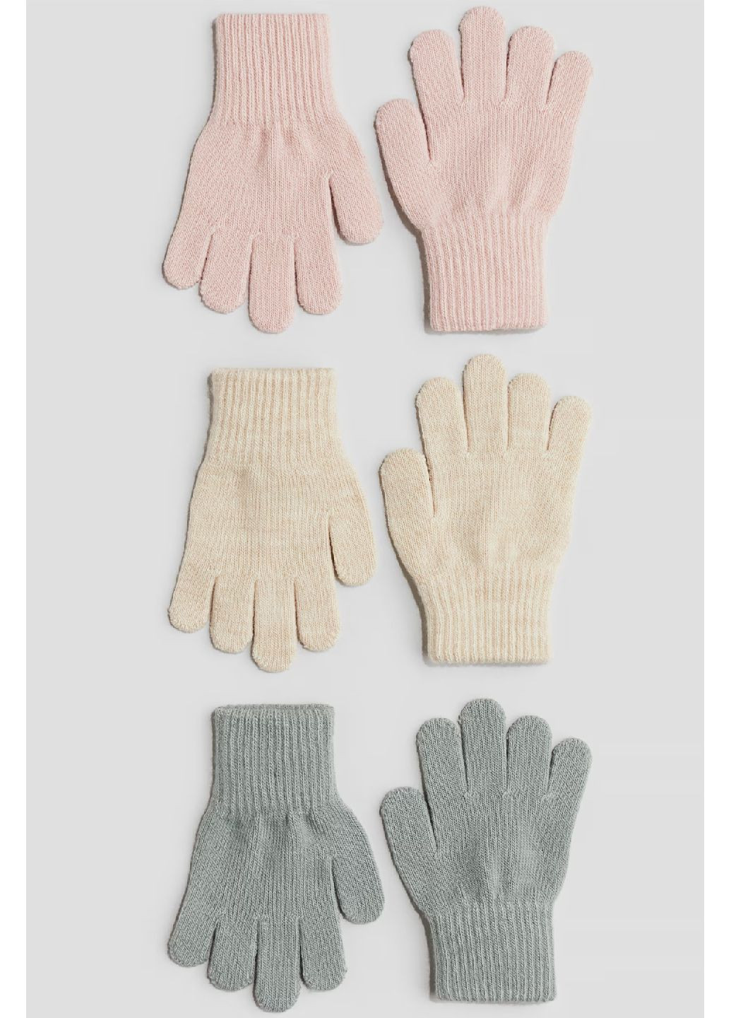 Перчатки (3 пары) H&M (356172322)