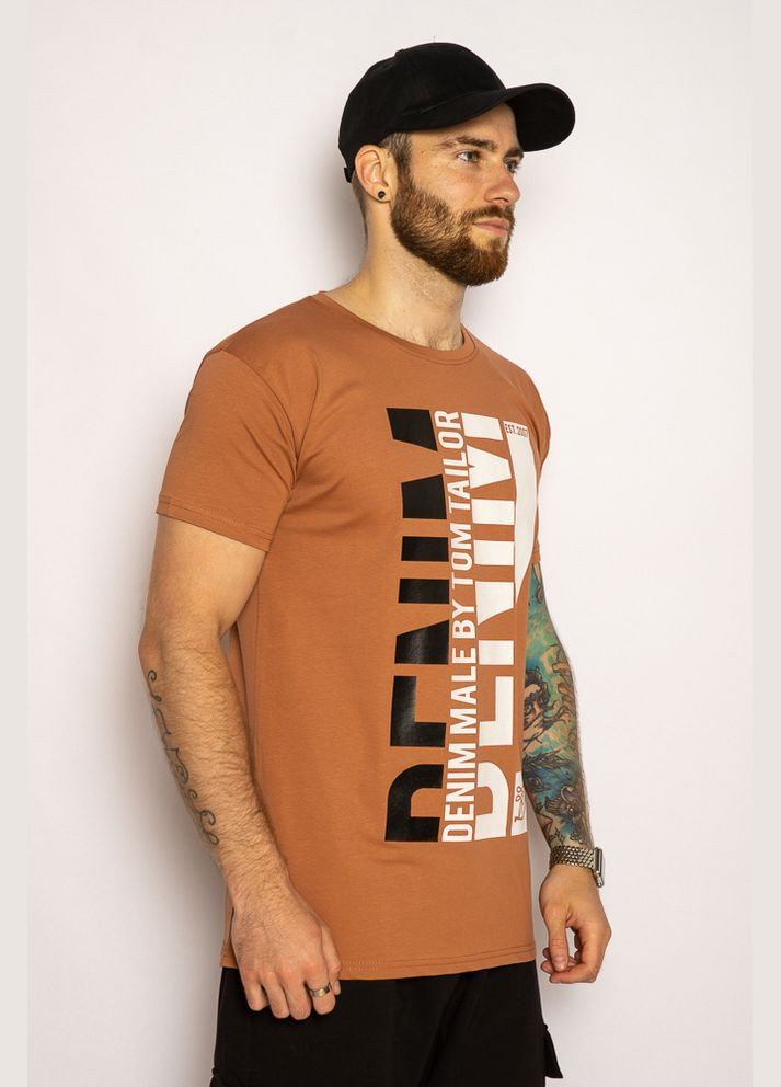 Бесцветная футболка с текстовым принтом (кирпичный) Time of Style