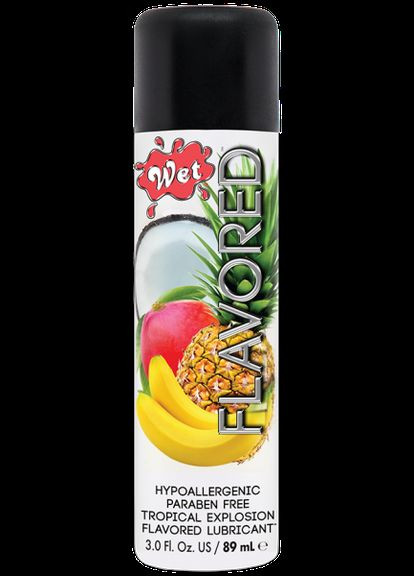 Їстівний лубрикант Flavored Tropical Fruit Explosion (смак тропік) 89 мл Wet (297135638)