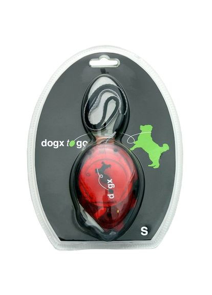 Поводок рулетка для собак Dogx2GO Belt Glassy S красная для собак до 12 кг длина 2 м (5411290211369) Flamingo (279564094)