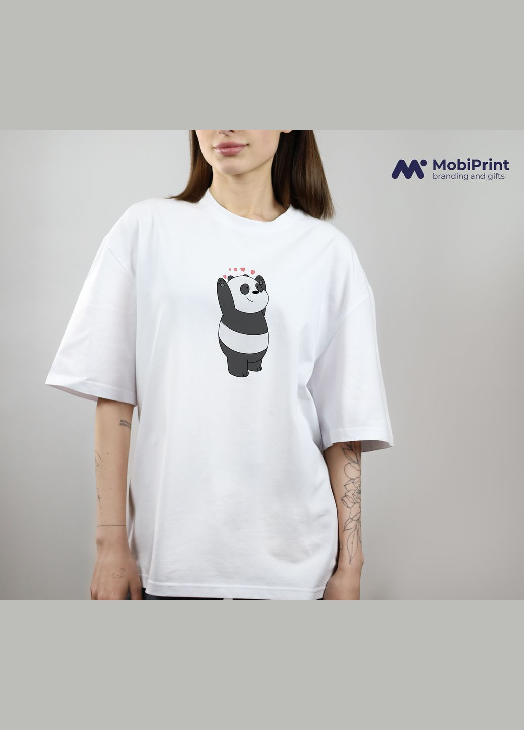 Футболка оверсайз Вся правда о медведях MobiPrint (293944007)