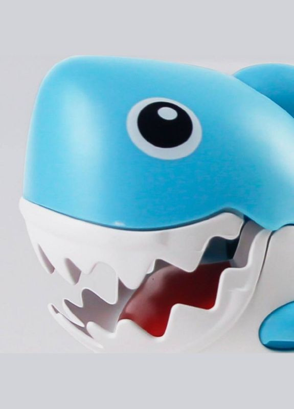 Дитяча заводна іграшка на коліщатках 87-17 Акула Синя Fun Game (327216143)