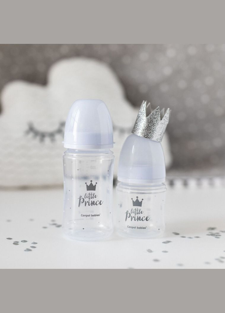 Babies Бутылка антиколиковая с широким отверстием 120 мл PP Easystart Royal baby синяя 35/233_blu CANPOL Canpol Babies (322094433)