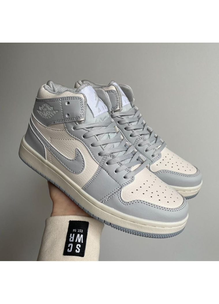 Білі Осінні кросівки чоловічі nike jordan 1 retro high blue white найк аір джордан No Brand