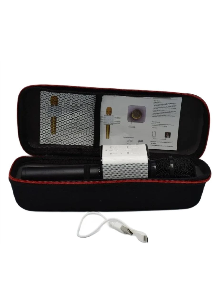 Бездротовий караоке-мікрофон Q7 Bluetooth з чохлом Чорний (2104619428) No Brand (387589397)