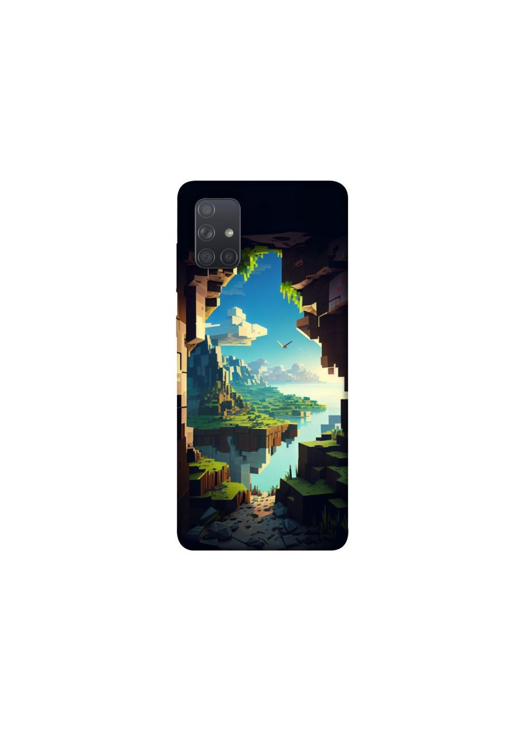 Чохол на Samsung Galaxy A71 Minecraft sunrise Frontalka (353315460)