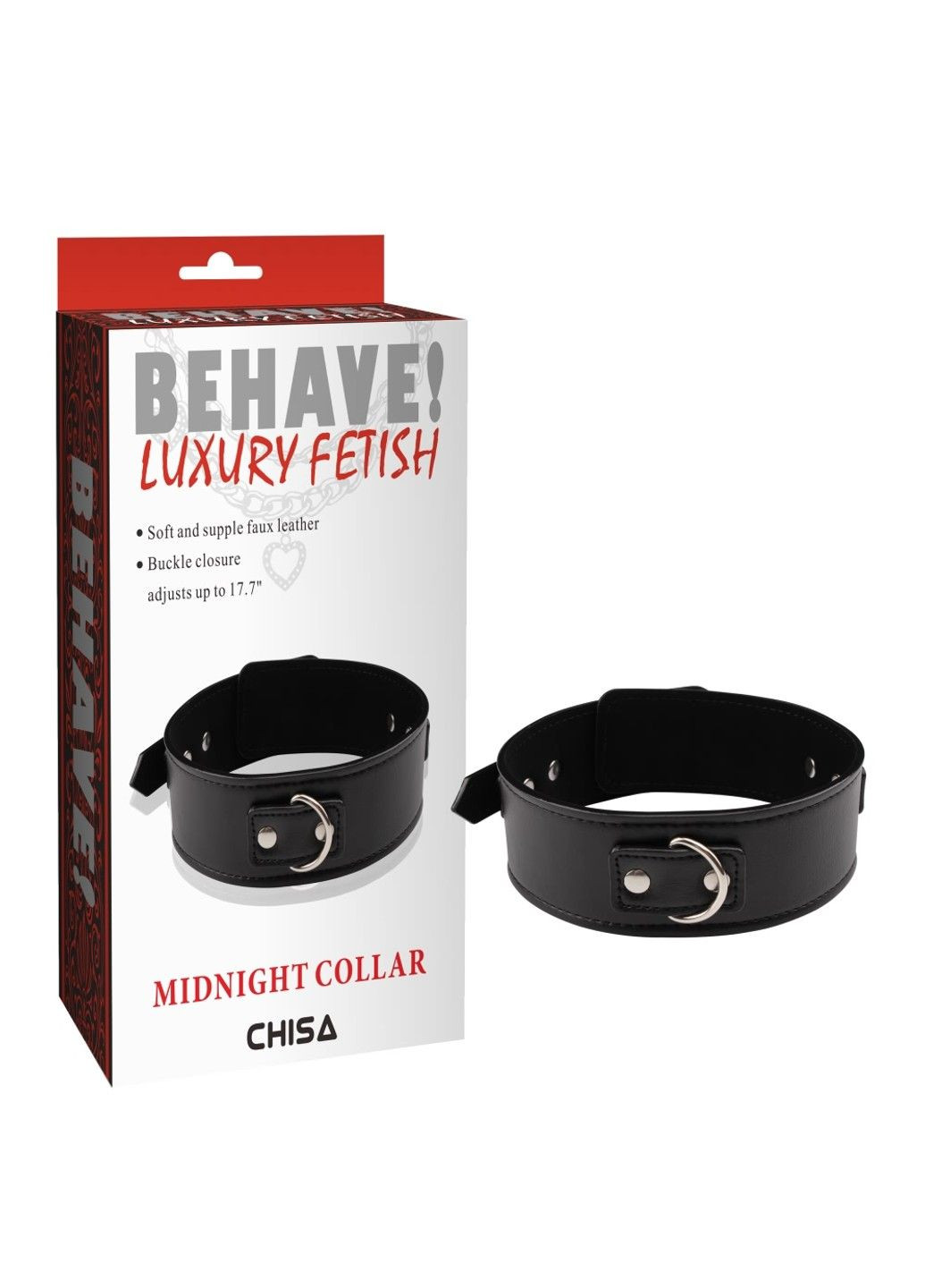 Ошейник Behave Luxury Fetish Midnight collar  Chisa (289465950)