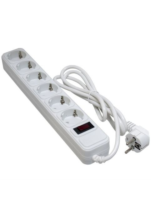 Сетевой фильтр питания (EXT-PN-SP-1062W) Patron 1.8m (SP-1062W), 6 розеток White (361109421)