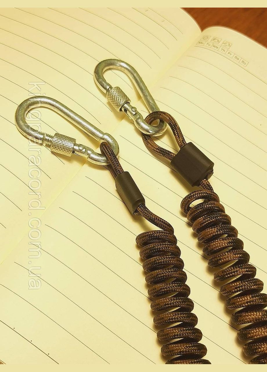 Тренчик с карабином ручной работы, шнур страховочный, пружинный для ключей, рыбалки под заказ No Brand (344584832)