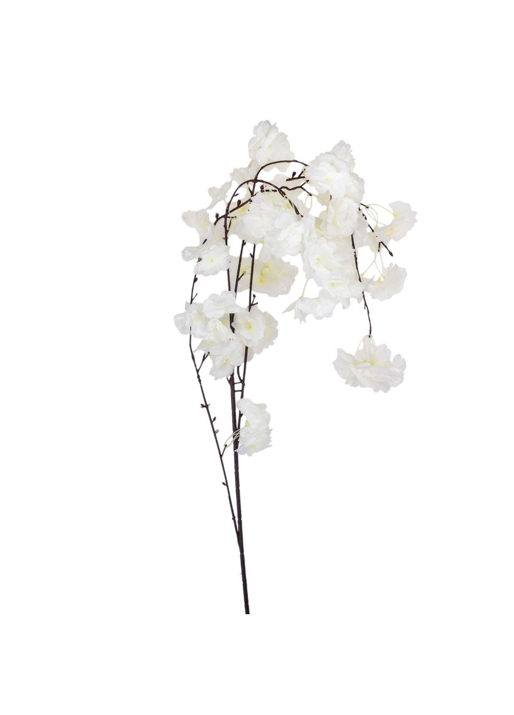 Штучна звисаюча гілка "Сакура", біла, 130 см ELISEY (322248878)