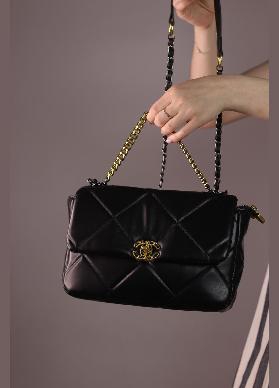Жіноча сумка Chanel 26 black, женская сумка, Шанель чорного кольору No Brand (307925683)