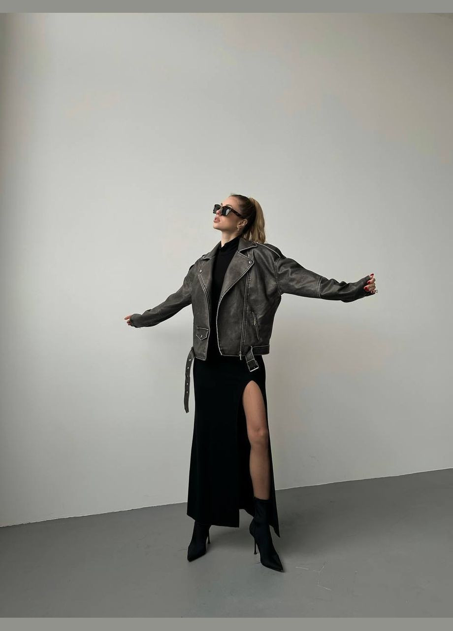 Черная демисезонная куртка N.Family