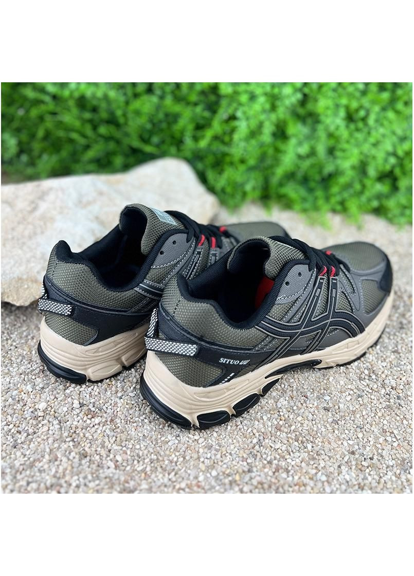 Коричневые кросiвки чоловiчi комбiнованi vs-0010469-5 коричневi No Brand