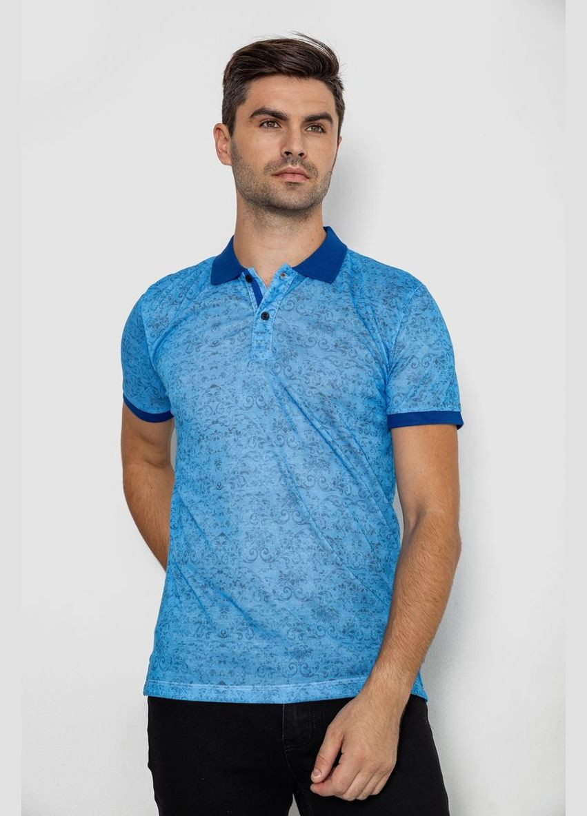 Поло чоловіче з принтом Ager 247R316 (301768846)