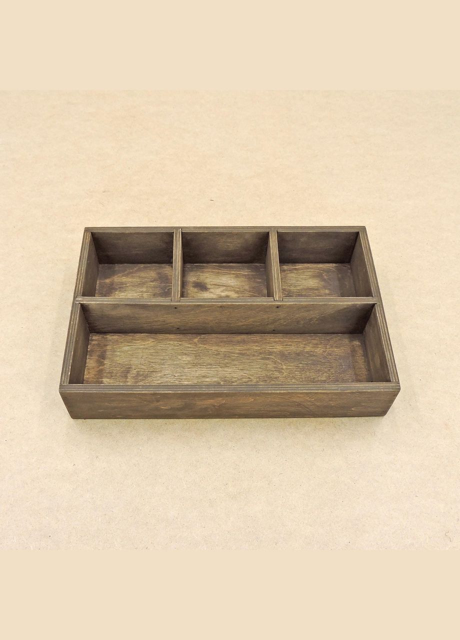 Настільний органайзер з дерева Крістофер мокко (КНЦ-002710) No Brand (328225446)