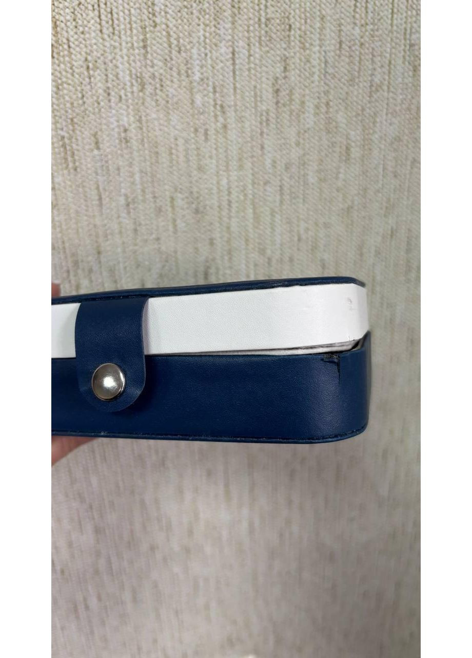 Органайзер для прикрас Скринька 16,5х11,5х5 см Біло-синя No Brand (349829180)