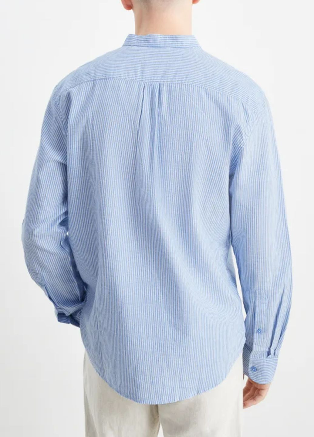 Синяя повседневный рубашка в полоску C&A