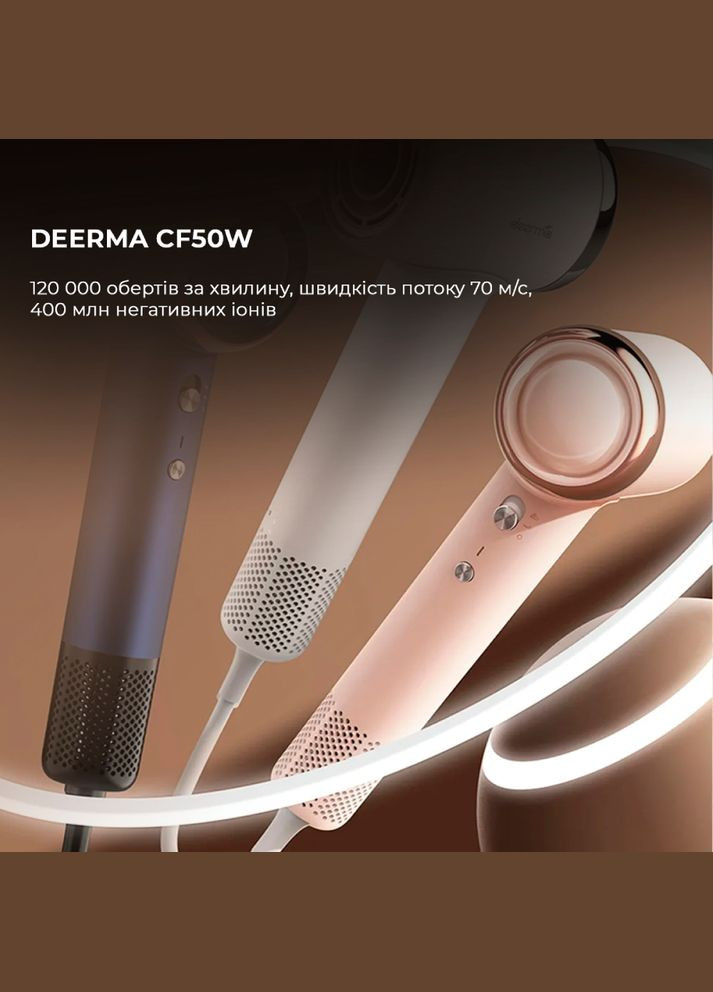 Фен DEM-CF50W Pink DEERMA (306527453)
