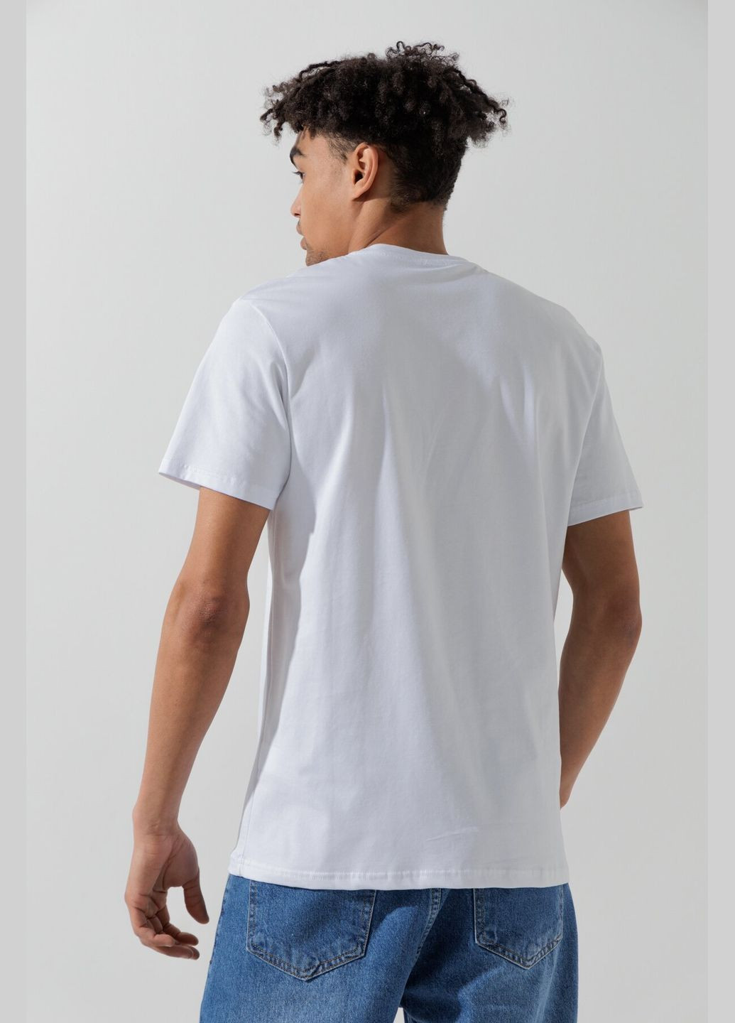 Біла футболка з принтом чоловіча hp-057 (2000990477248s) shop (2000990477248) Hope