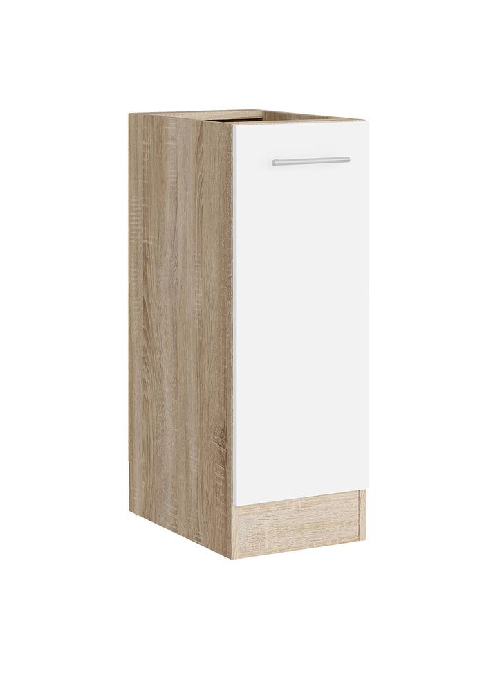 Кухонний модуль нижній Еко 300 дуб сонома/німфея альба (білий) (без стільниці) 30х46х82 см (DTM-071048) Еверест (346532966)