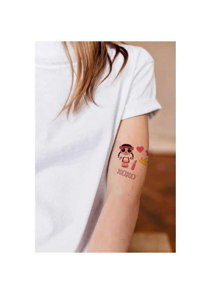 Набір дитячих тимчасових татуювань "Ляльки" L-65 Tattooshka (316271673)