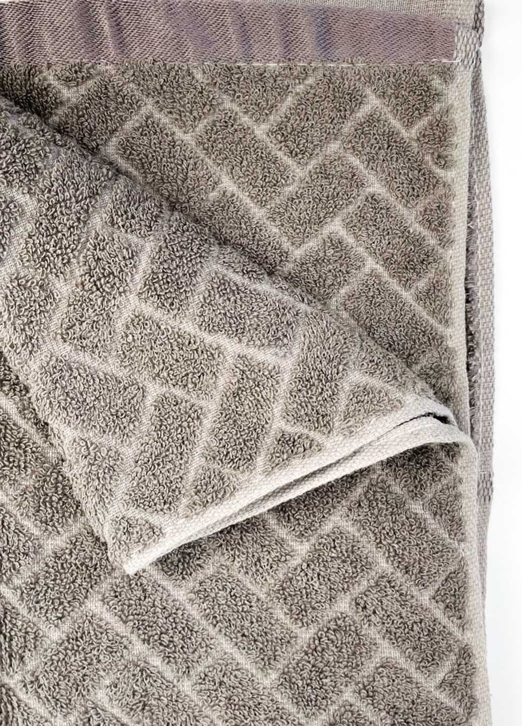 Homedec полотенце банное махровое 140х70 см абстрактный серо-коричневый производство - Турция
