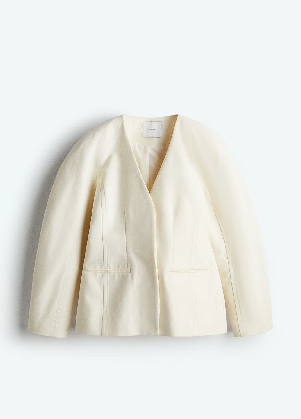 Молочный женский жакет H&M однотонный - всесезон