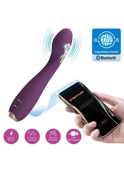Вибратор - Pretty Love Hector Vibrator Dark Purple (App) LyBaile (322535778)