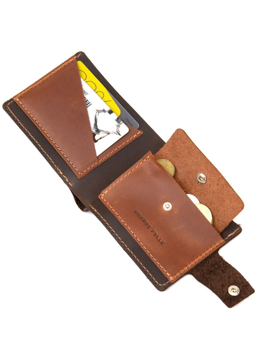 Кожаное мужское портмоне 11460 Grande Pelle (298568398)