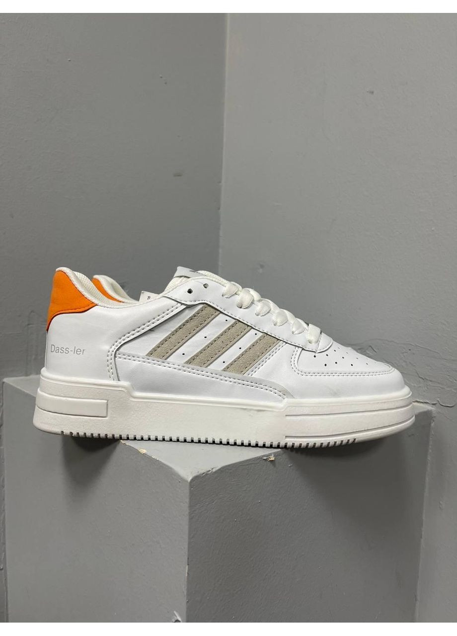 Білі Осінні кросівки чоловічі adidas dass-ler white beige orange адідас No Brand