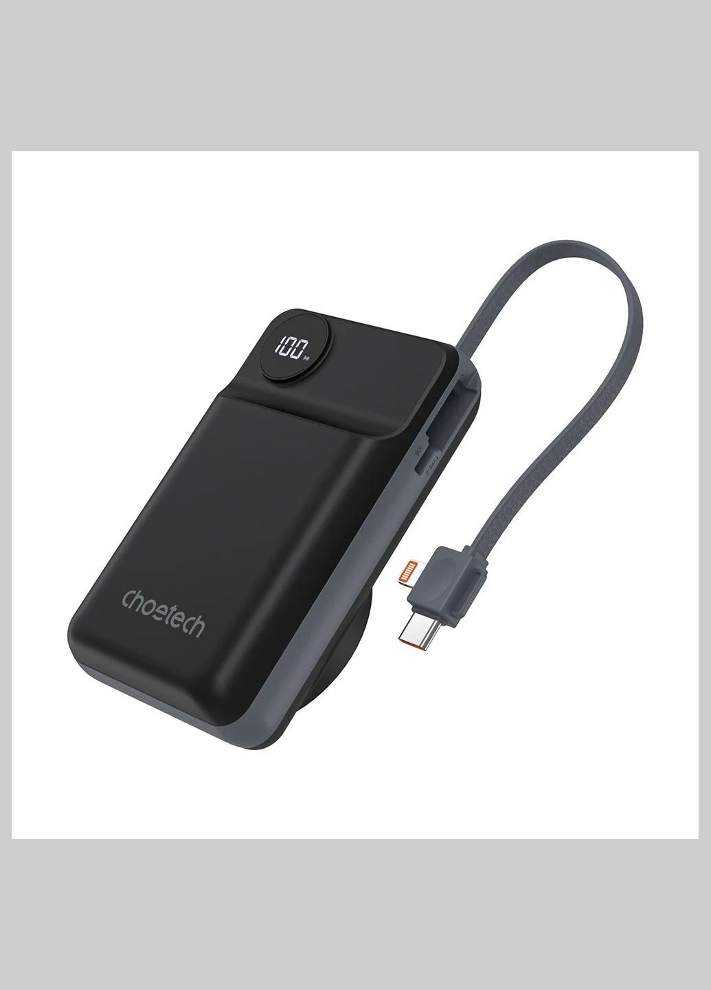 Повербанк 20000mAh B696 Black QC3.0 PD3.0 беспроводная зарядка смартфонов и Apple Watch (43-00132) CHOETECH (317463580)