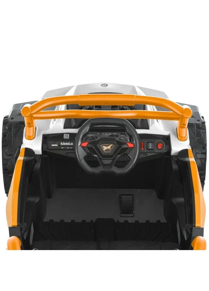 Детский электромобиль джип экокожа 103 см чёрный Bambi Racer (393461464)