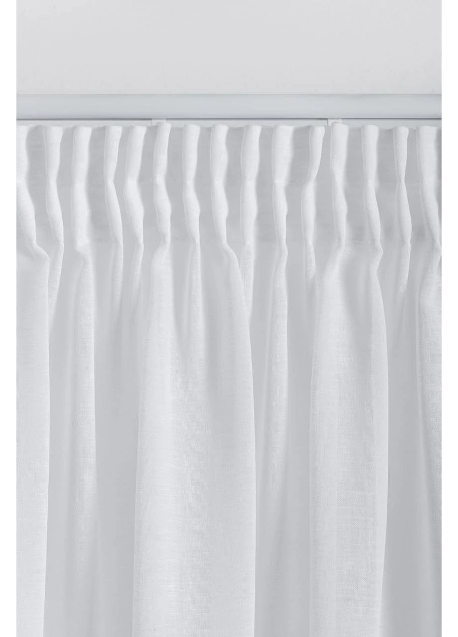 Льняная тюль 2,5м х от 2,5м до 3м HYGG (370598656)