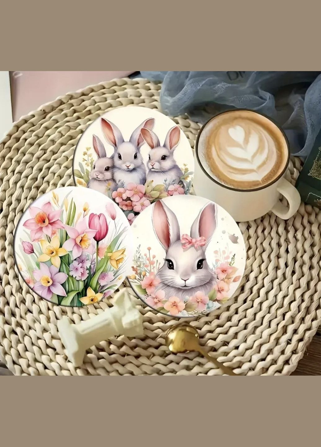 Пасхальные подставки для чашек 6 шт. China (345751486)