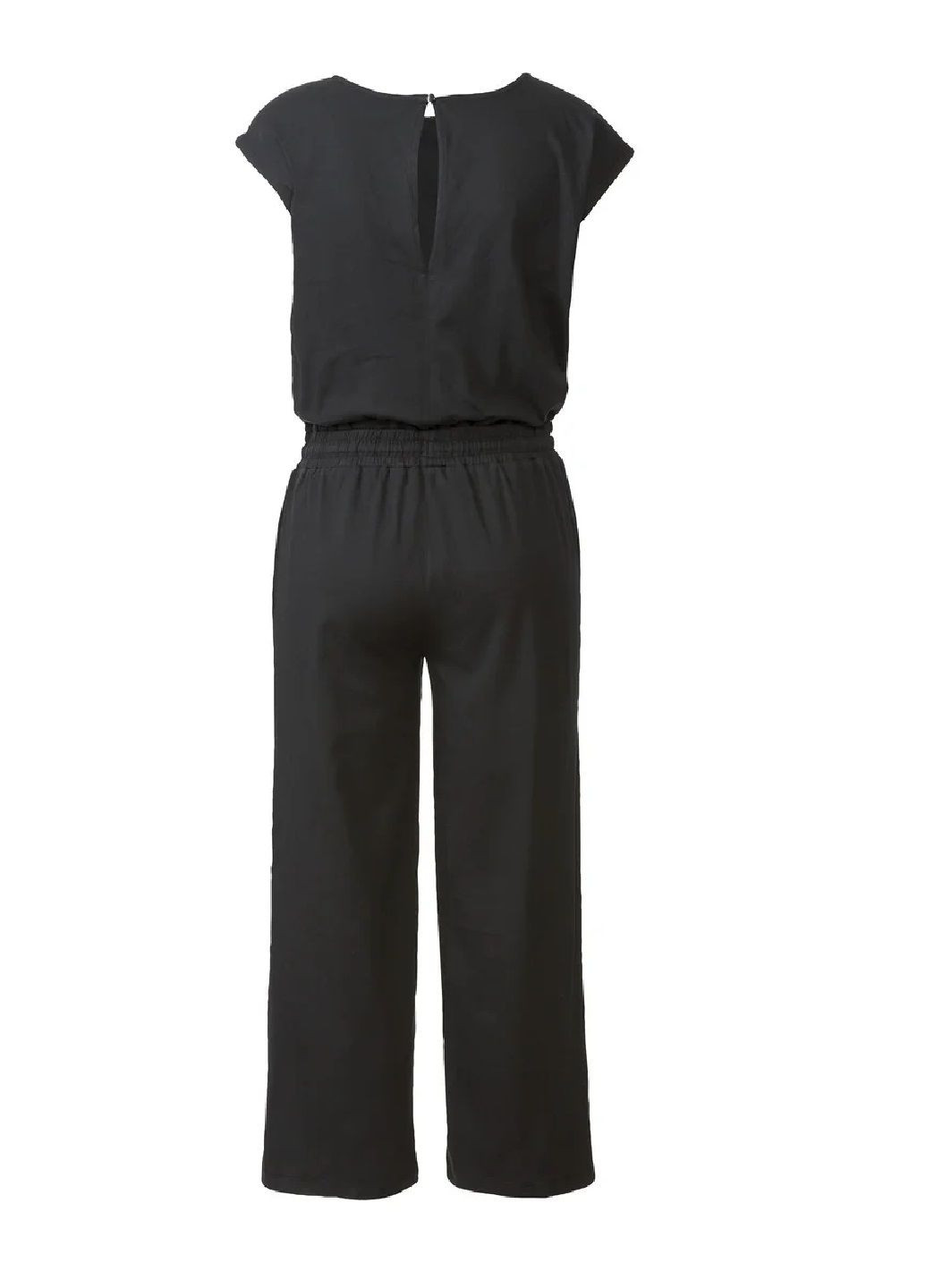 Комбинезон льняной Esmara комбинезон-брюки однотонный чёрный кэжуал
