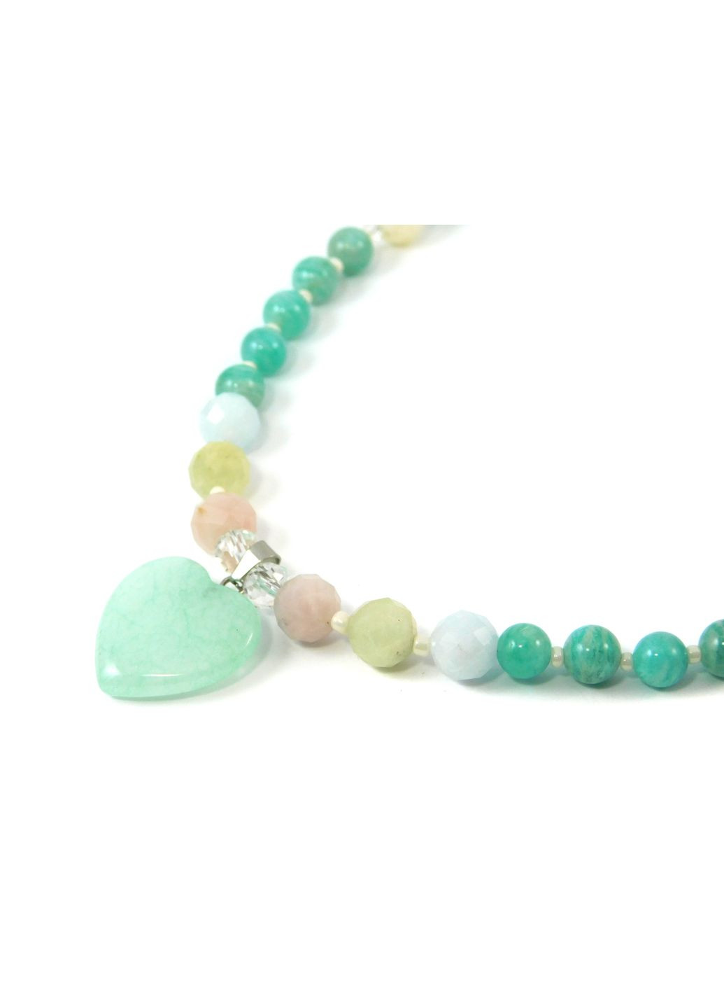 Ожерелье "Особое" Амазонит, Морганит Fursa fashion (322313877)