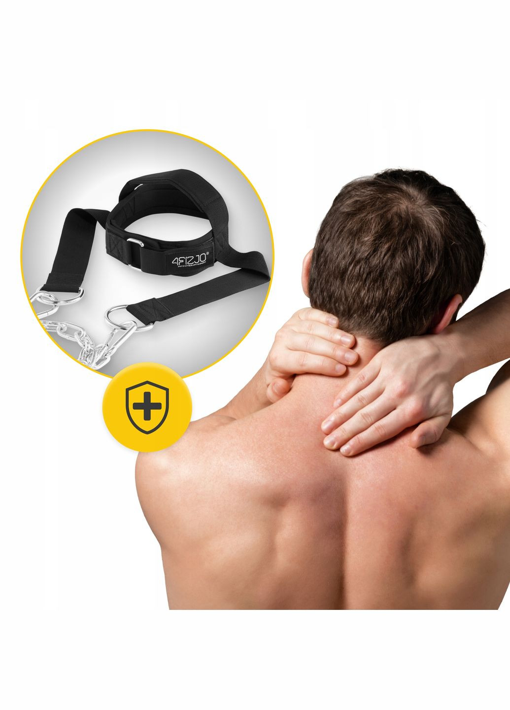 Тренажер для мышц шеи с цепью Black () 4FIZJO P-5905973402095 (316636156)