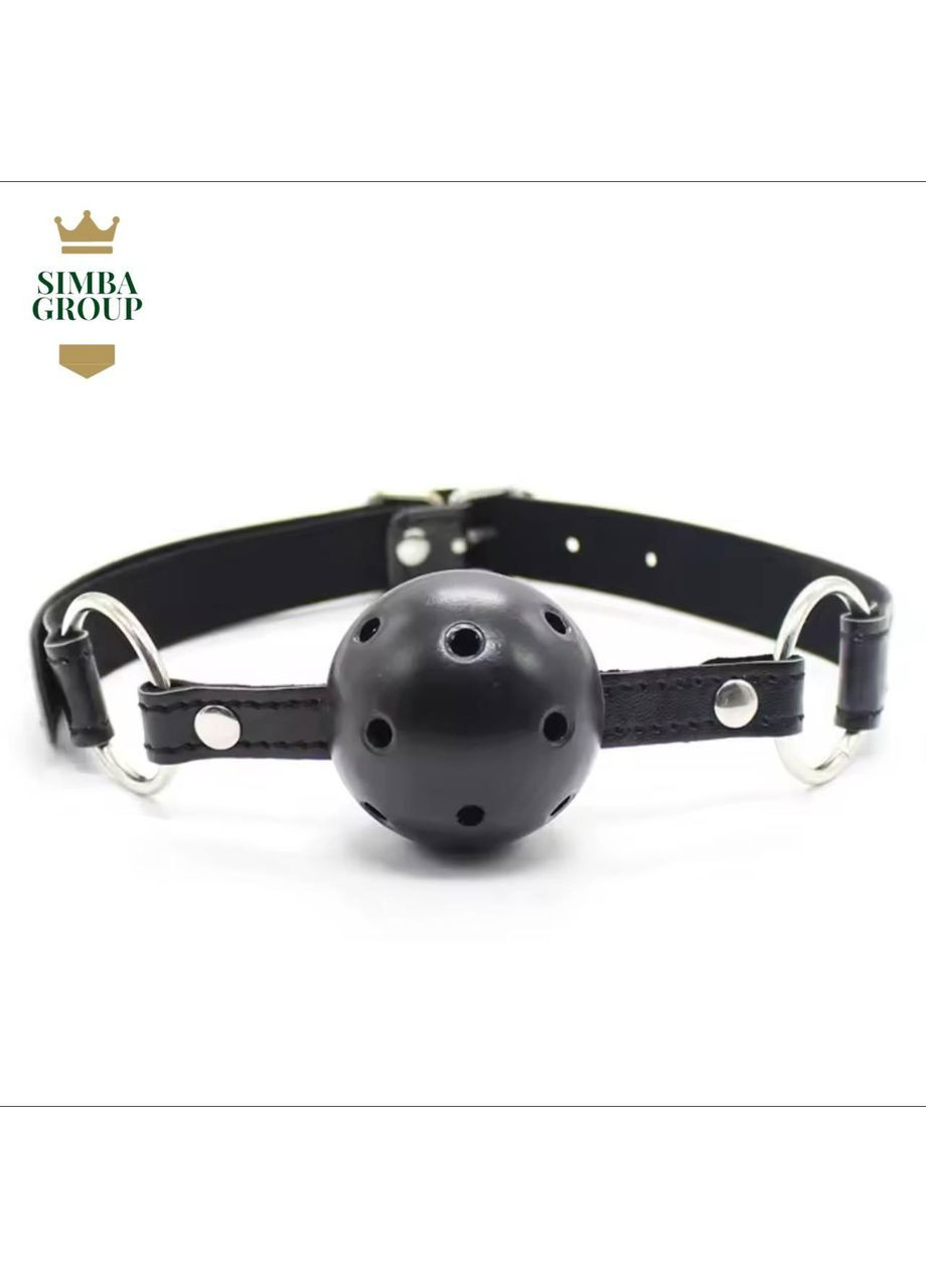 Кляп в рот кулька перфорована Кляп з ремінцем кляп куля кляп для рота No Brand (360899158)